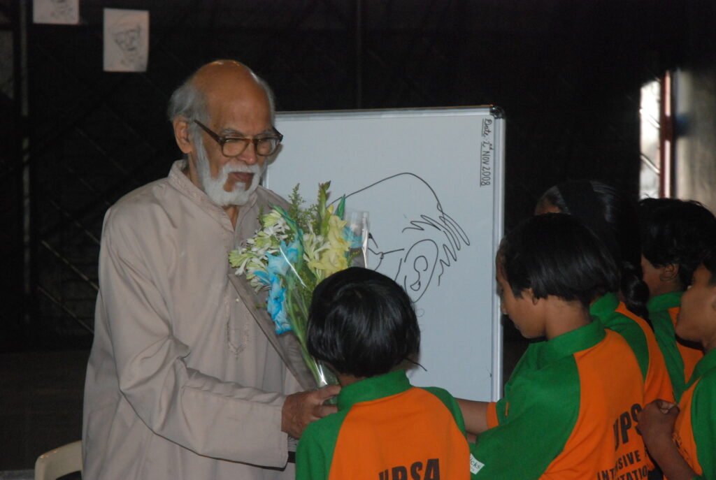 mangesh ji meeting the sphurti children